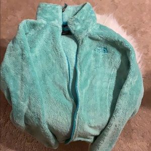 Turquoise north face jacket